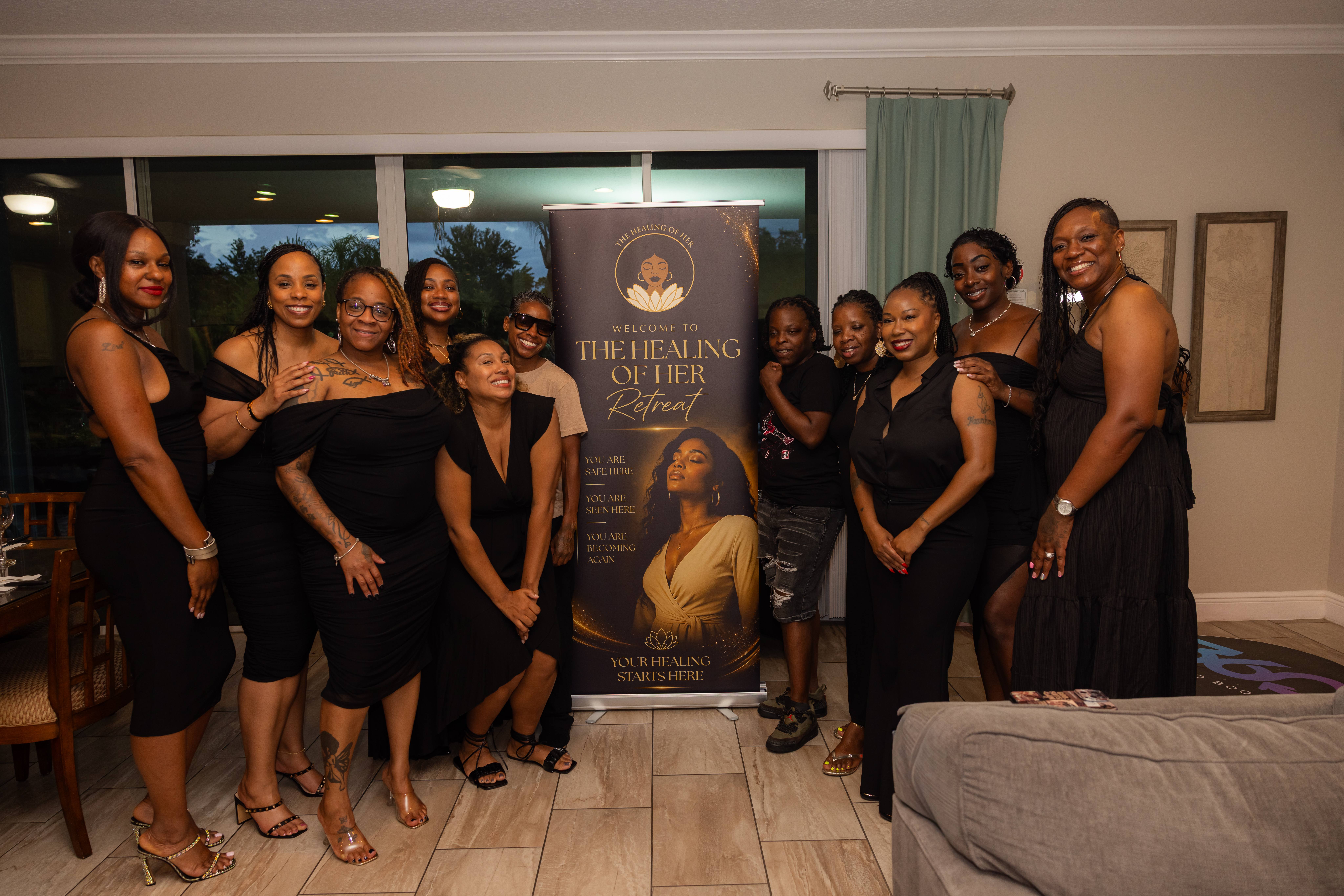 Women gathered at The Healing of Her Retreat